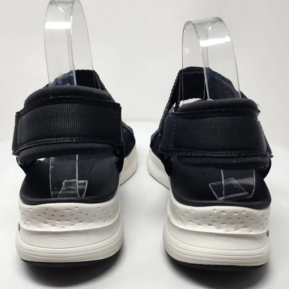 Skechers Arch Fit Casual Retro Sandals Women 8 Black Nylon Z-Strap 119237-BLK - Picture 7 of 12